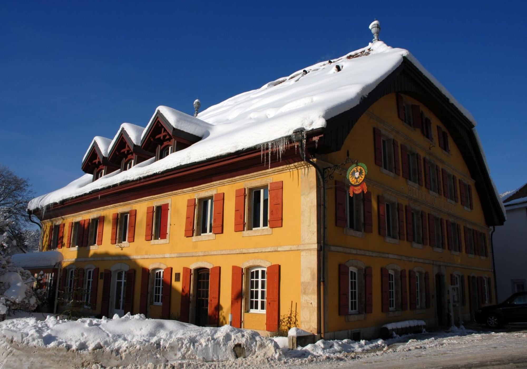 Hotel De L'Aigle Couvet Exterior foto